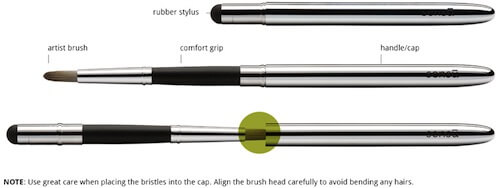sensu-brush-parts