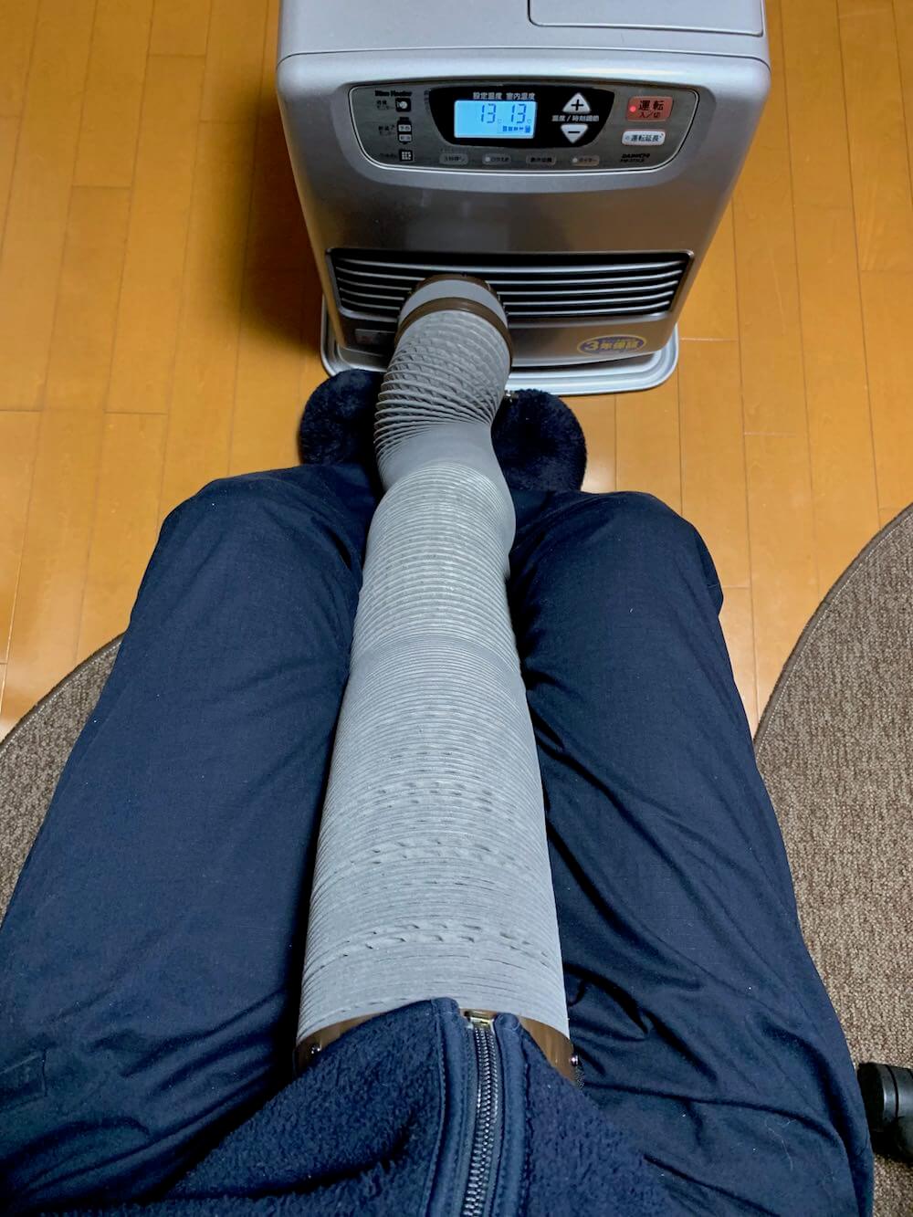 省エネ温風パイプと一体化