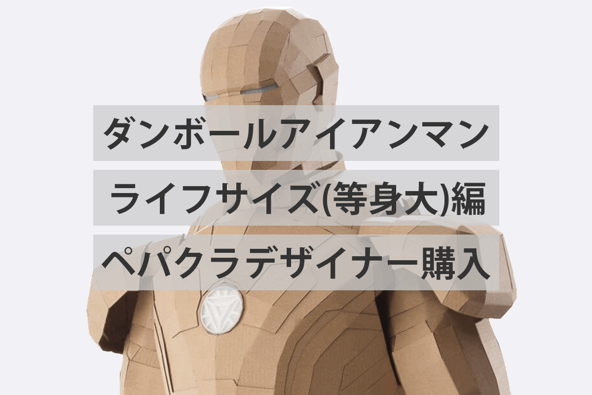 ダンボールでアイアンマン ボティ編 ペパクラデザイナーを購入 Iwaimotors Blog
