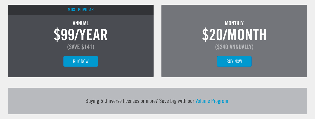 universe2 Price